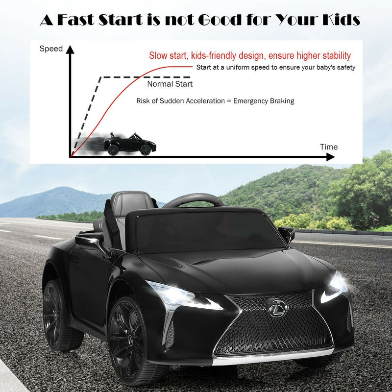 Costway-Limited time offer-Lexus LC500 Licensed Kids 12V Ride Remote Control Electric Vehicle- WITH Suspension