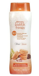 Belcam Bath Therapy Paris Sweets 3-in 1 Body Wash/Bubble Bath/Shampoo, Sea Salt and Caramel