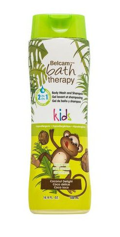 Belcam Bath Therapy Kids 2-in-1 Body Wash & Shampoo 500 ml Kids Coconut Delight