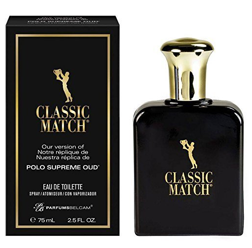 Belcam Bath Therapy Mens Fragrance Classic Match Polo Oud Cologne 75ml