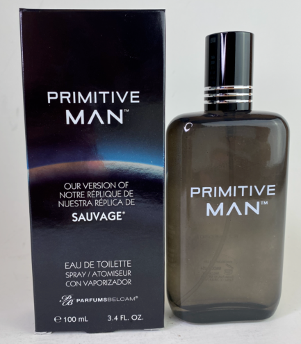 Belcam Primitive Man Sauvage EDT Spray for Men 3.4 Oz 100ml