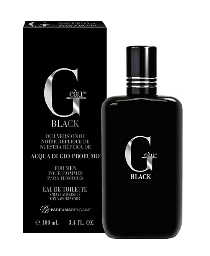 G Eàu Black, version of Acqua di Gio Profumo Eau de Toilette Spray for Men, 100 ml