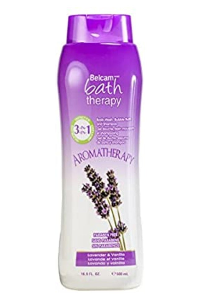 Belcam Bath Aromatherapy 3-in-1 Body Wash, Bubble Bath & Shampoo, Lavender and Vanilla