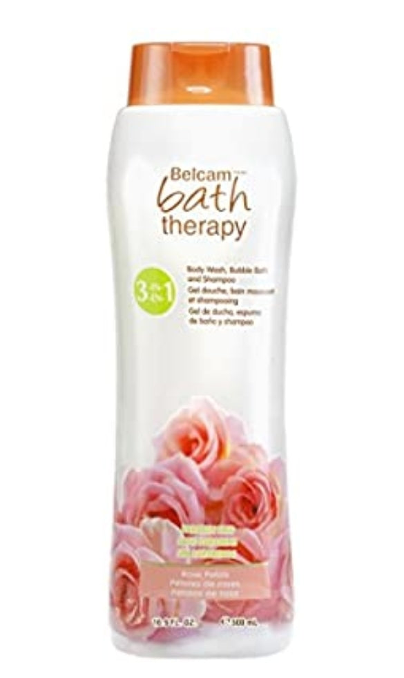 Belcam Bath Therapy
Florals 3-in-1 Body Wash, Bubble Bath & Shampoo, Rose Petals, 500 mL