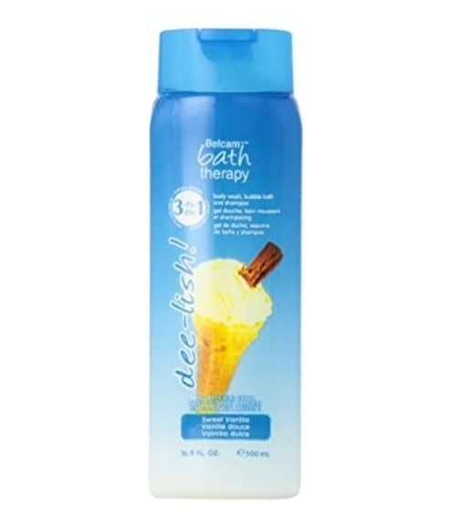 Belcam Bath Therapy 3 In 1 Body Wash, Bubble Bath And Shampoo, Sweet Vanilla

500ml