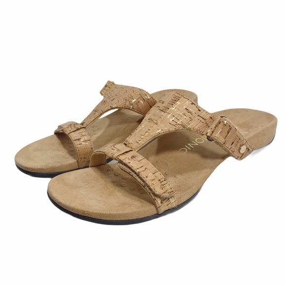 VIONIC - Alvery Sandal Women's 8 Gold Cork (open box)